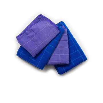 4 Panni Pavimento 2viola+2blu